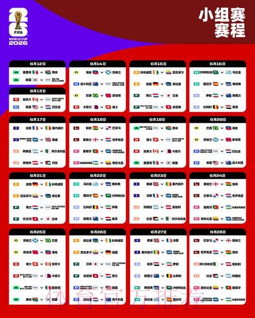 2026世界杯赛程一览赛事详情怎么看